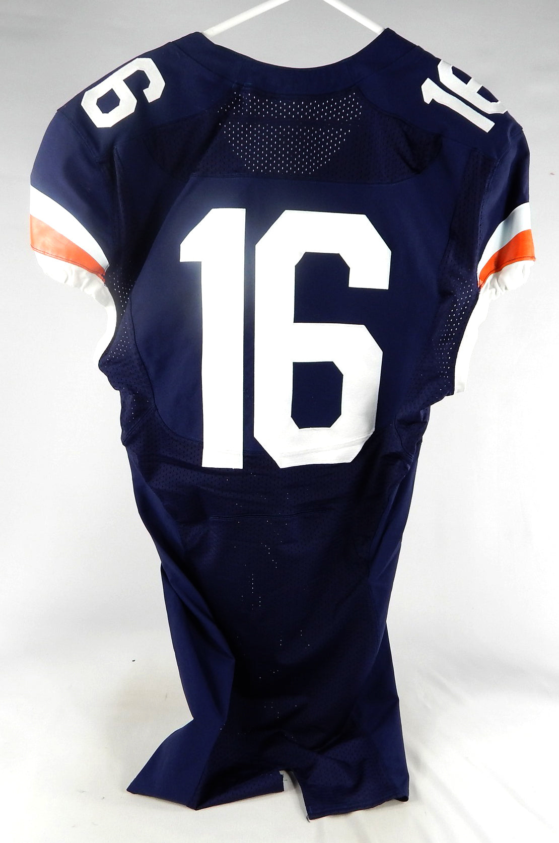 2017 Virginia Cavaliers #16 Game Used Navy Jersey Throwback Hoos Patch 42 146 Pic2