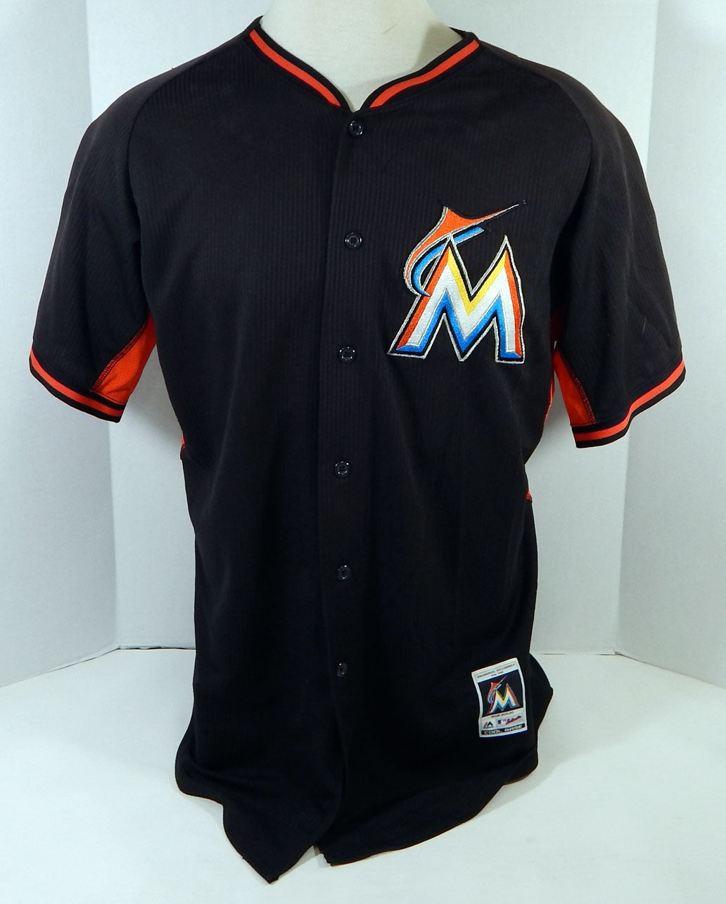 2014-16 Miami Marlins CJ Robinson #94 Game Used Black Jersey Ex ST BP 48 956 Pic2
