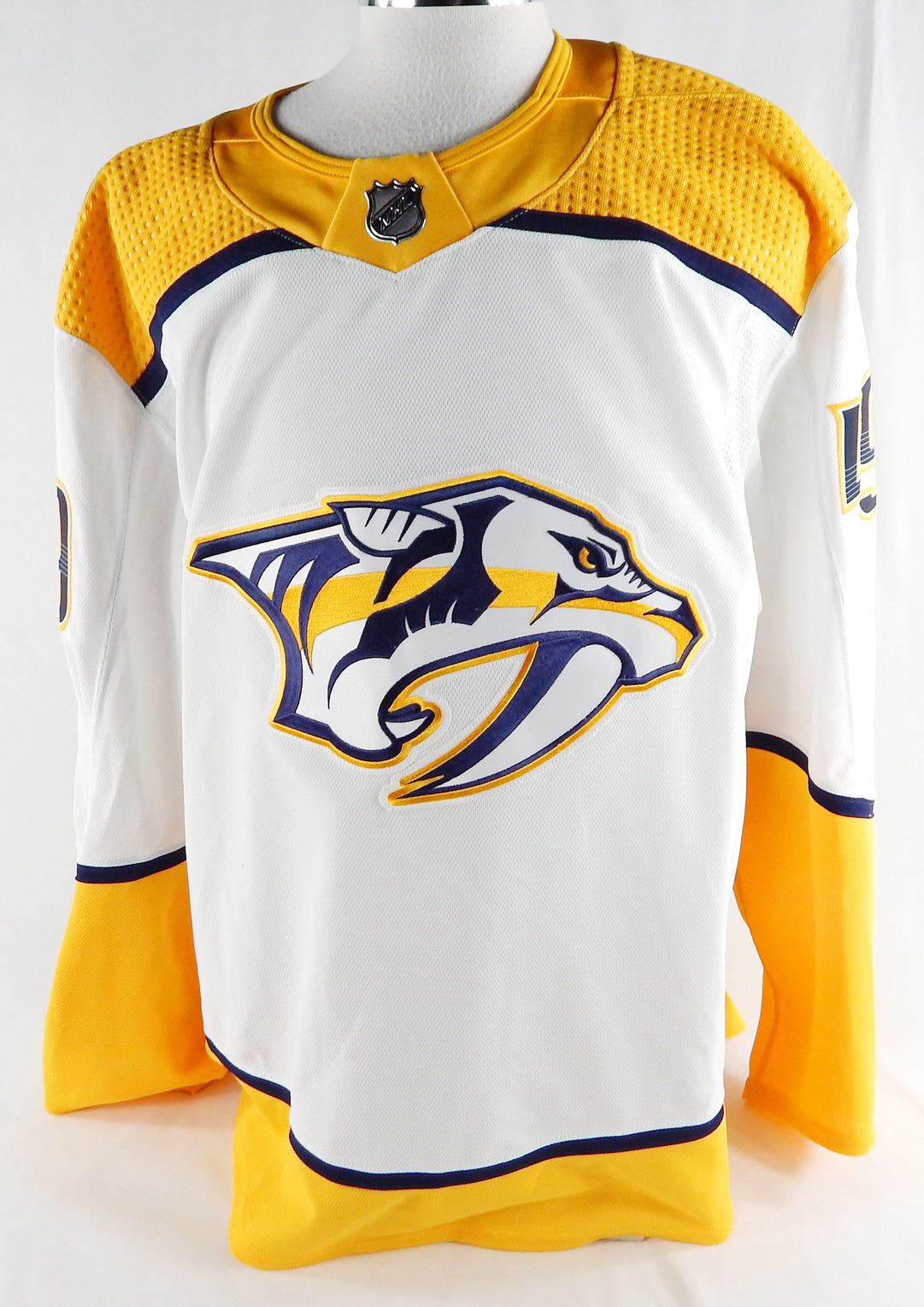 2022 Nashville Predators Reid Schaefer #49 Game Issued White Jersey 58 697