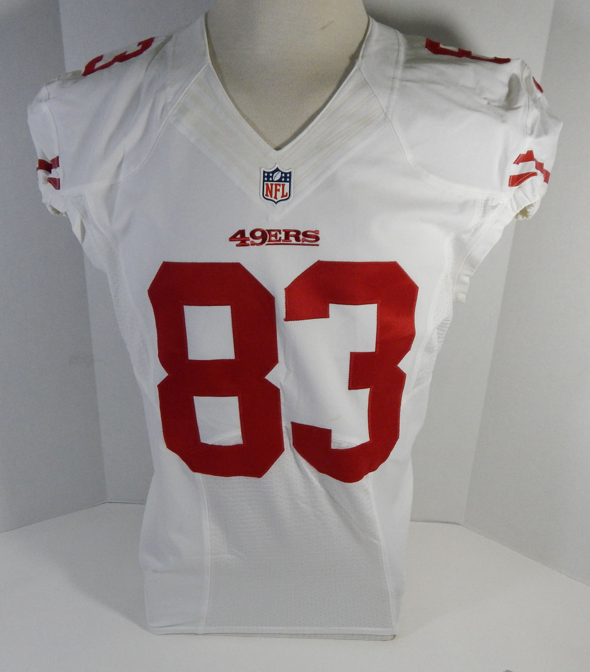 2012 San Francisco 49ers #83 Game Issued White jersey DP16482