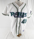 2003 Tampa Bay Rays Mike Venafro #43 Game Used White Jersey 874