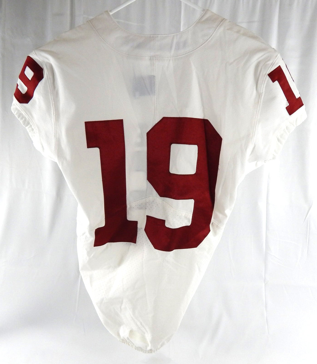2019 Oklahoma Sooners #19 Game Used White Jersey Football NP Rem 40 160 Pic2