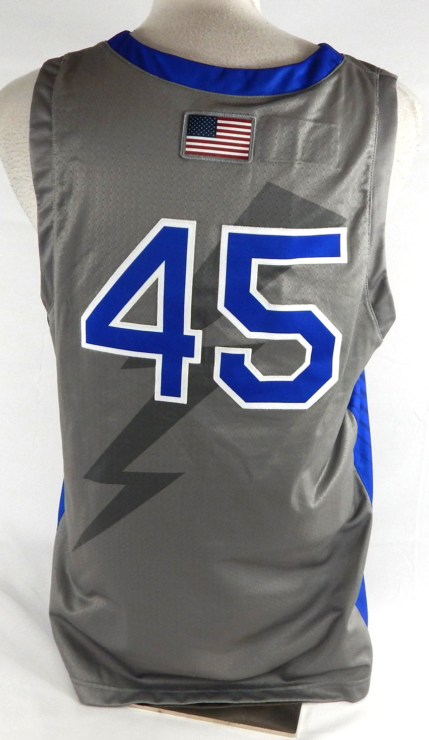 2021-22 Air Force Falcons #45 Game Issued Pos Used Grey Jersey Basketball XL 281 Pic2