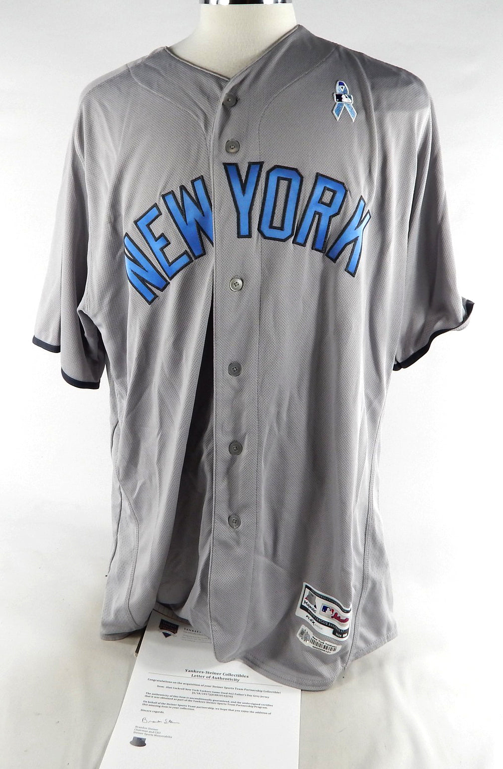 2017 New York Yankees Alan Crockell #62 Game Issued Grey Jersey & Hat 50 477