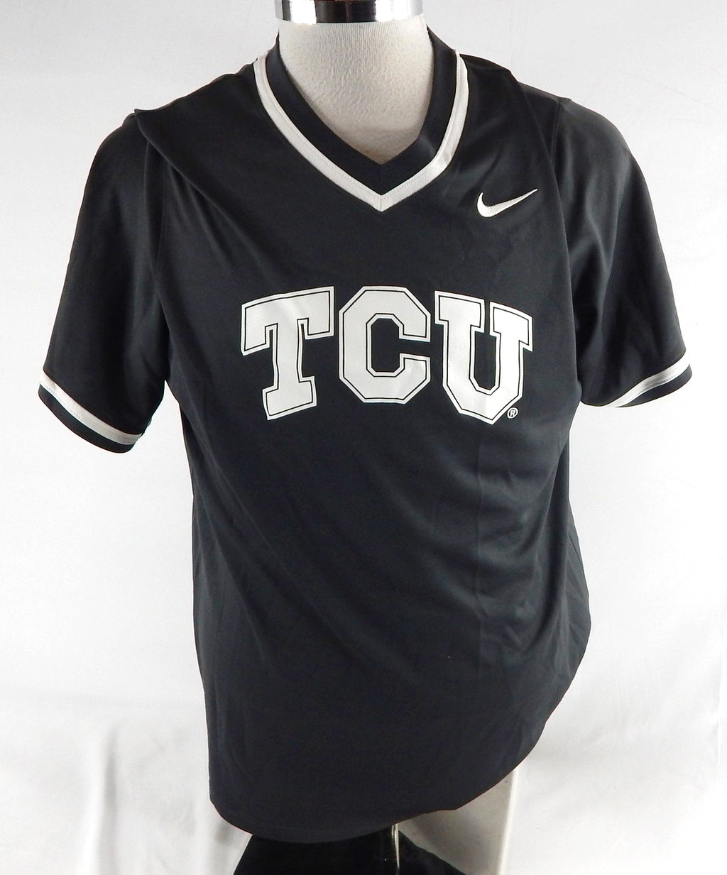 2020 Texas Christian TCU Frogs #53 Game Used Grey Practice Jersey Baseball L 707