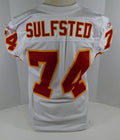 2001 Kansas City Chiefs Alex Sulfsted #74 Game Issued White Jersey DP11026