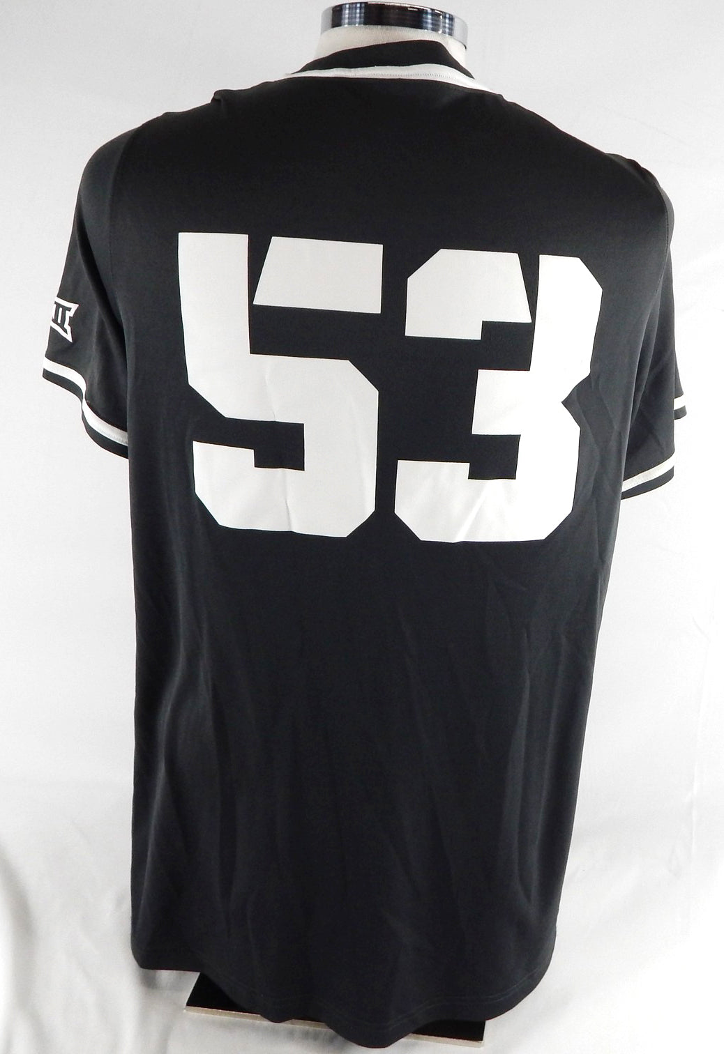 2020 Texas Christian TCU Frogs #53 Game Used Grey Practice Jersey Baseball L 707 Pic2