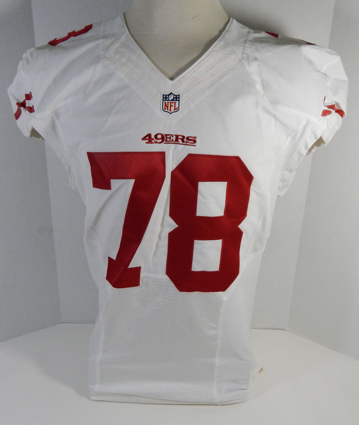 2015 San Francisco 49ers Joe Looney #78 Game Issued White Jersey DP16484