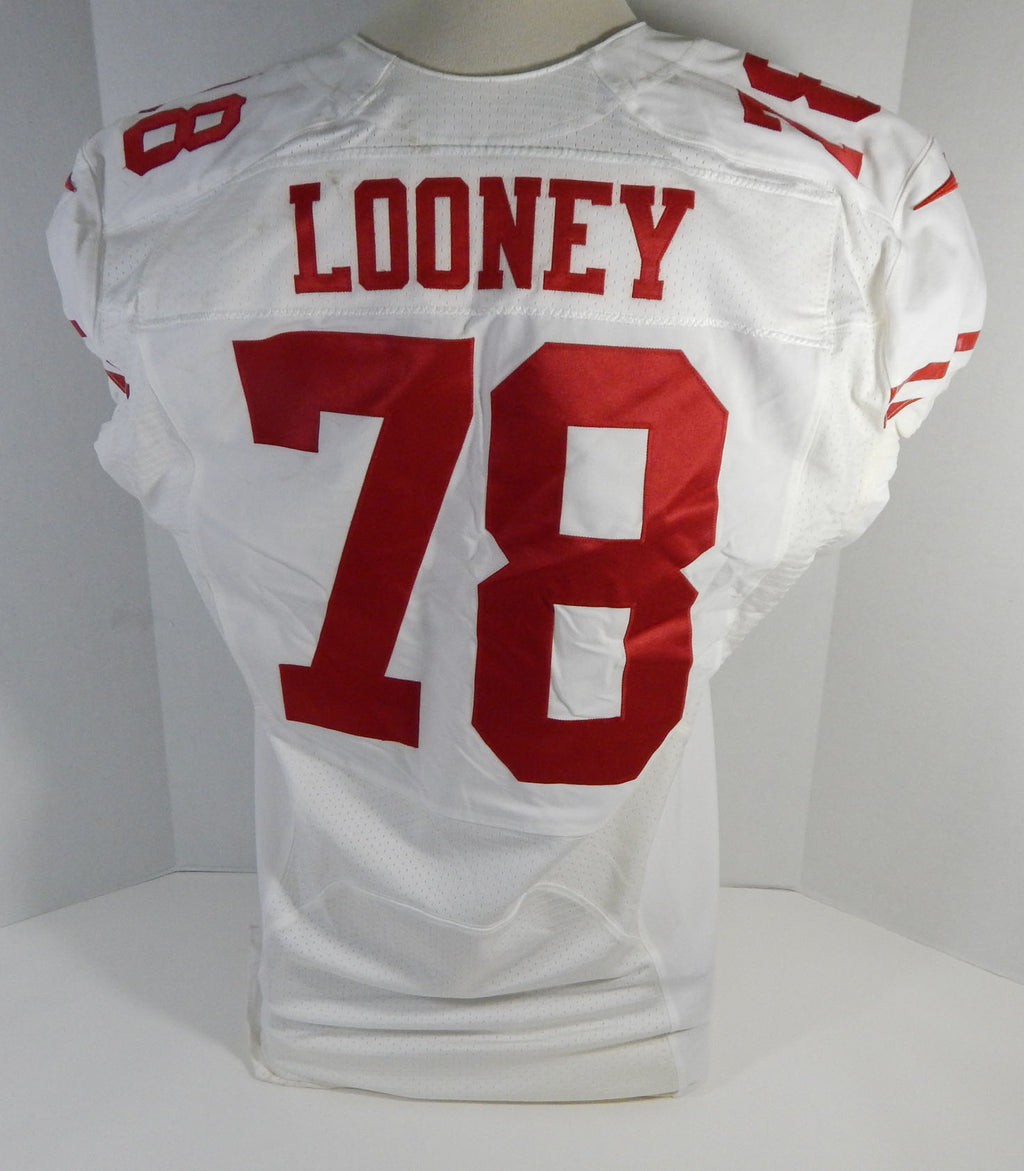 2015 San Francisco 49ers Joe Looney #78 Game Issued White Jersey DP16484 Pic2
