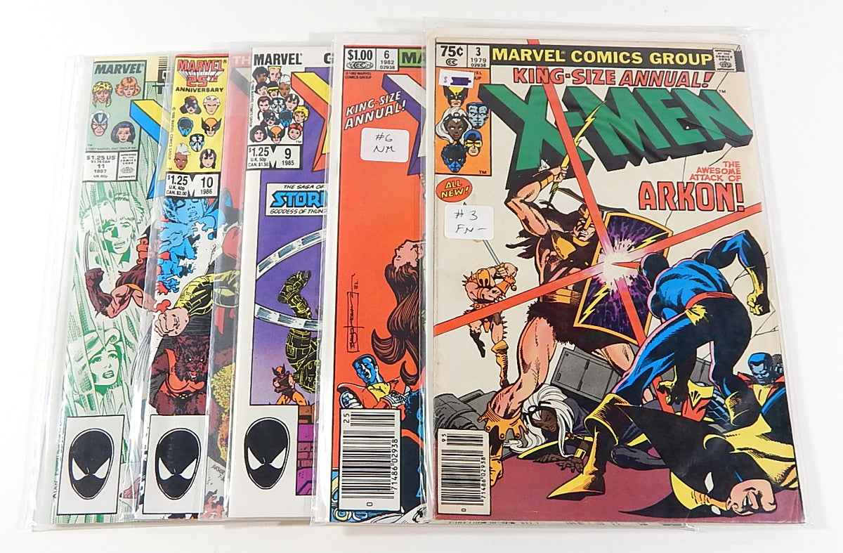 Uncanny X-Men Annual #3 6 9 10 11 Comic Book Lot Marvel 1979-87 Frank Miller