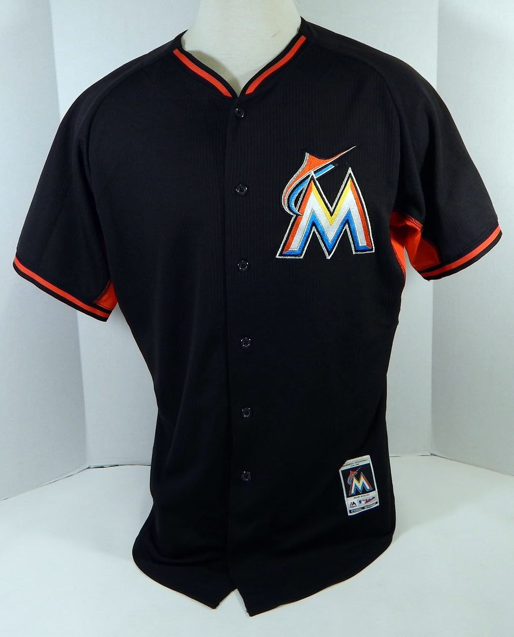 2014-16 Miami Marlins Tyler Bremer #72 Game Used Black Jersey Ex ST BP 48 960 Pic2