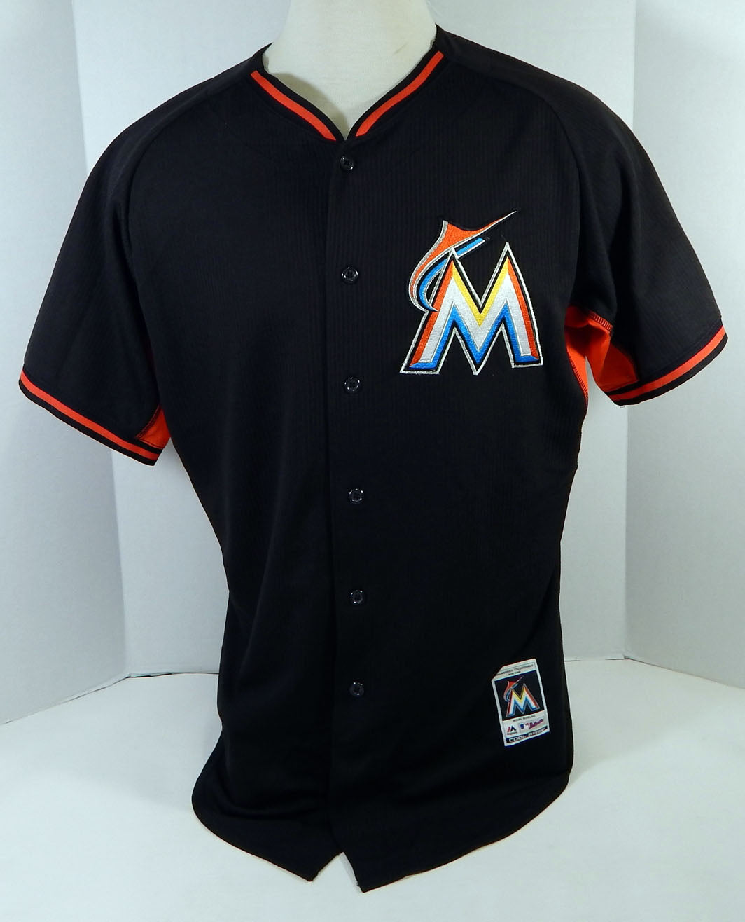 2014-16 Miami Marlins Tyler Bremer #72 Game Used Black Jersey Ex ST BP 48 960 Pic2
