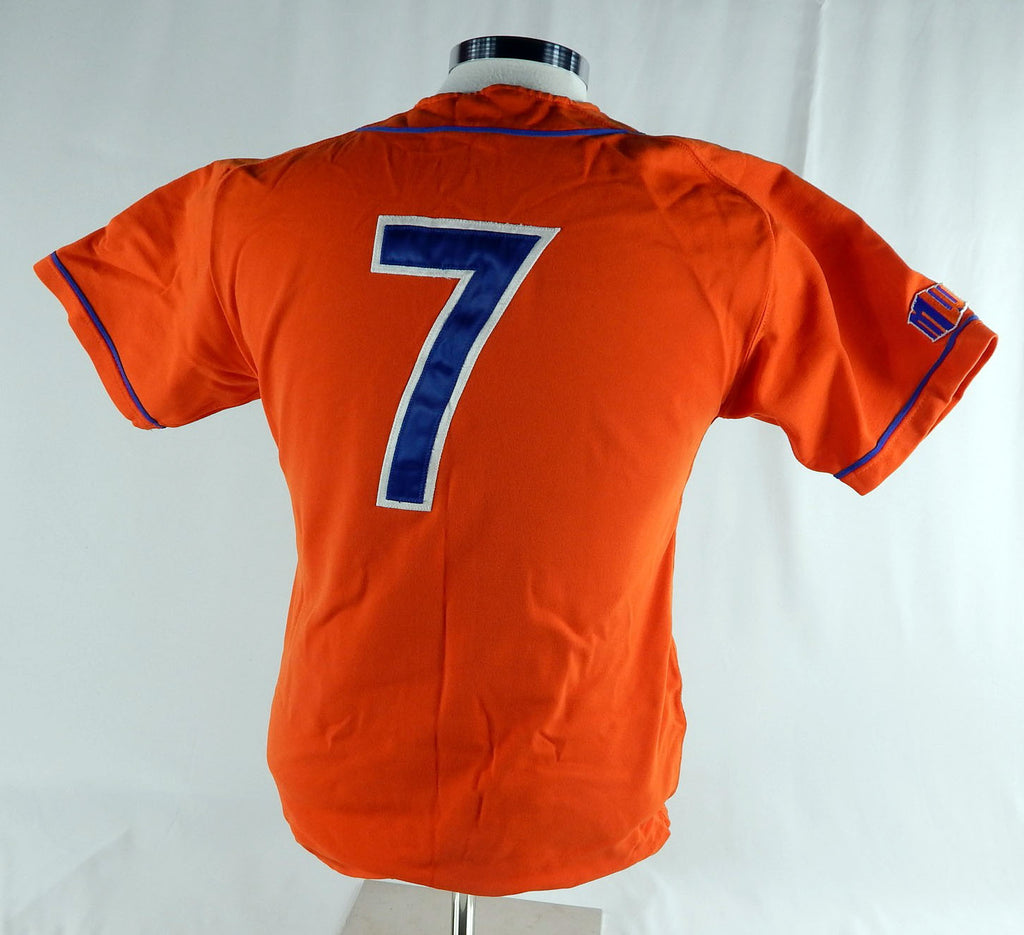 2000s Boise State Broncos #7 Game Used Orange Jersey Softball M 975 Pic2