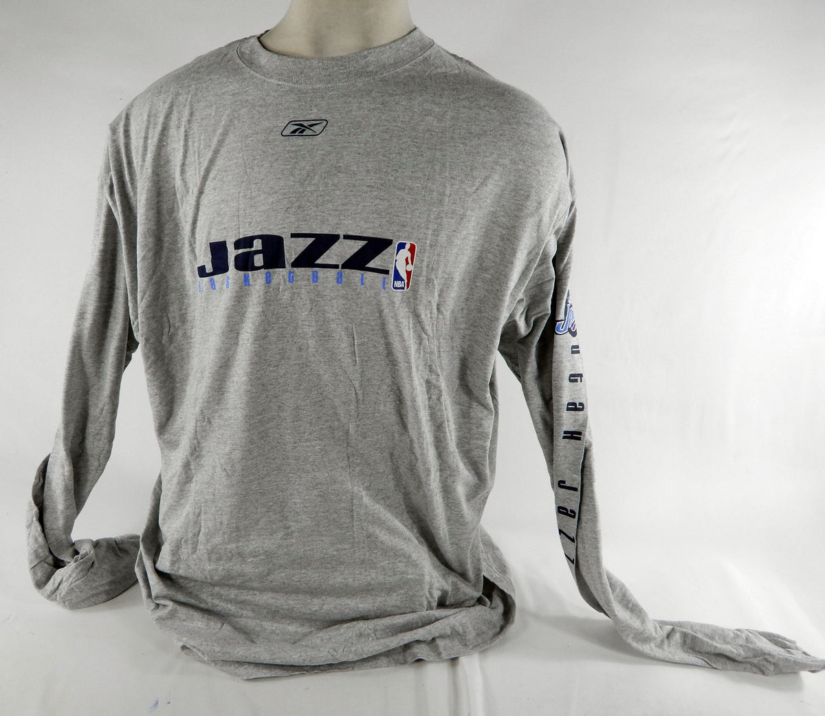 2000s Utah Jazz Game Issued Grey Training Shirt 3XL DP68979