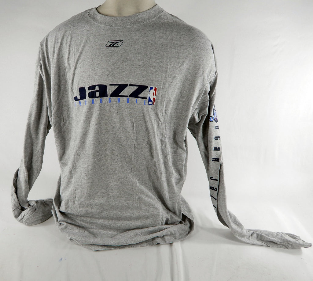 2000s Utah Jazz Game Issued Grey Training Shirt 3XL DP68979 Pic2