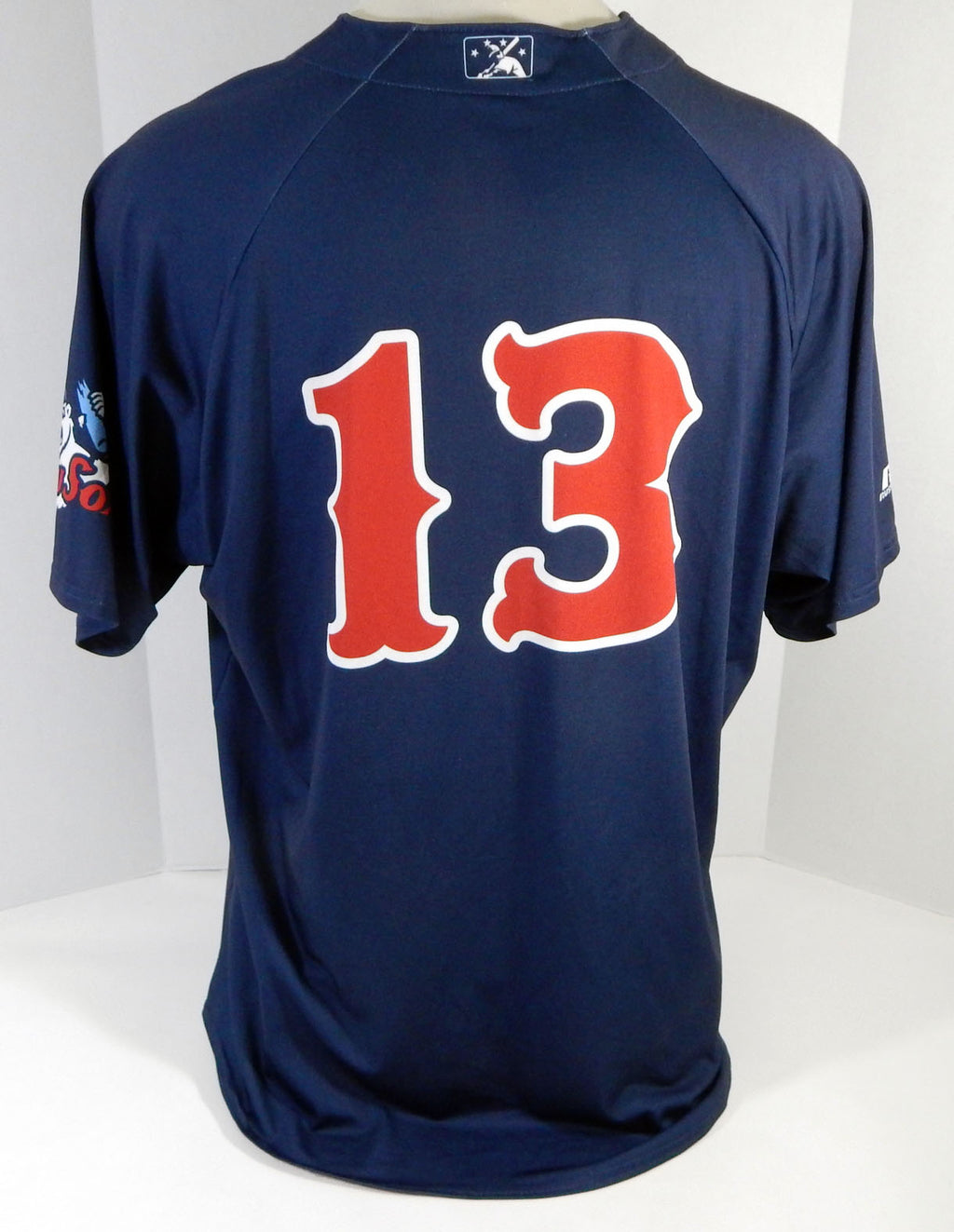 2015-16 Pawtucket PawSox Red Sox Bob Kipper #13 Game Used Navy Jersey XL 603 Pic2