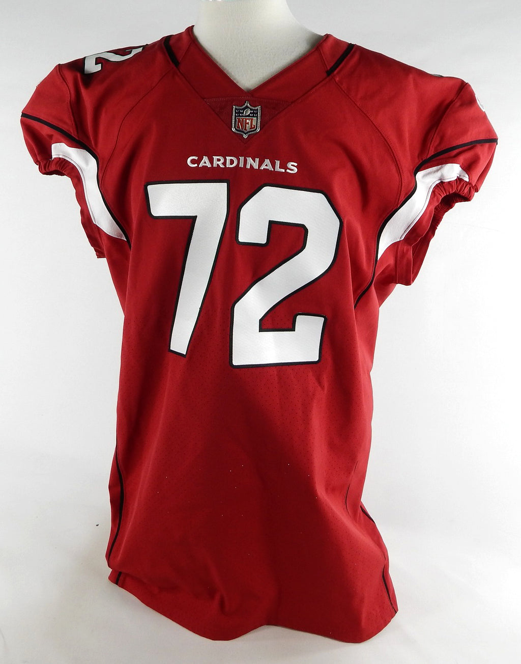 2022 Arizona Cardinals Eric Smith #72 Game Issued Red Jersey 48 706