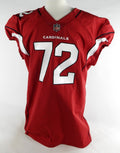 2022 Arizona Cardinals Eric Smith #72 Game Issued Red Jersey 48 706