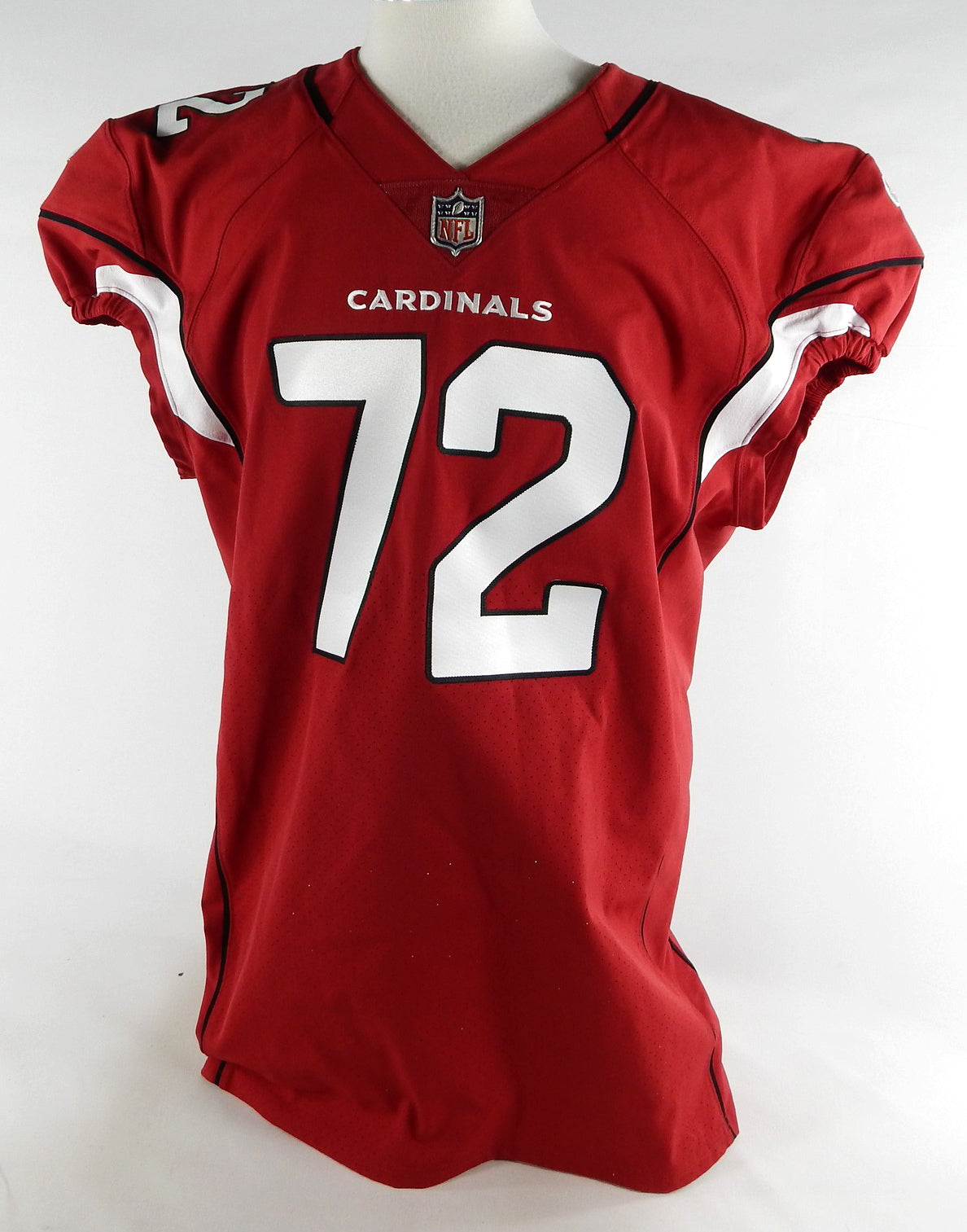 2022 Arizona Cardinals Eric Smith #72 Game Issued Red Jersey 48 706