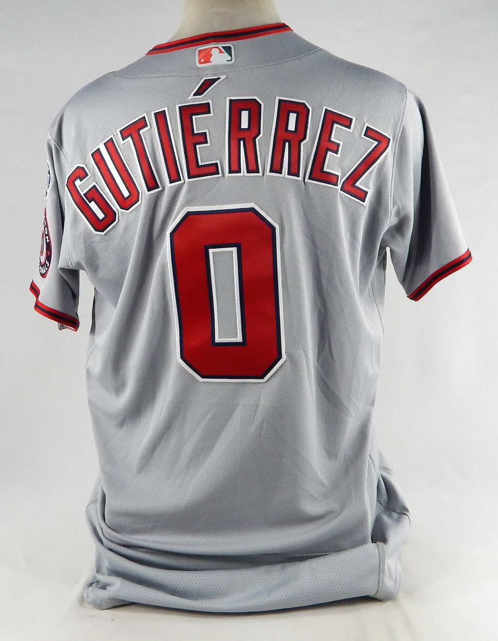 2023 Washington Nationals Kelvin Gutierrez #0 Game Issued Pos Used Grey Jersey 5 Pic2