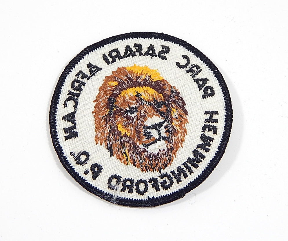 Parc Safari African Zoo Hemmingford Quebec Canada Vintage Embroidered Patch 3" Pic2