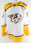 2023-24 Nashville Predators Graham Sward #87 Game Issued White Jersey 25 P 56 2