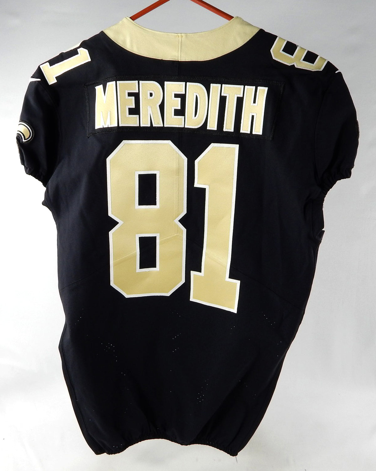 2018 New Orleans Saints Cameron Meredith #81 Game Issued P Used Black Jersey 100 Pic2