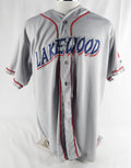 2010 Lakewood BlueClaws Mike McGuire #41 Game Used Signed Grey Jersey 52 768