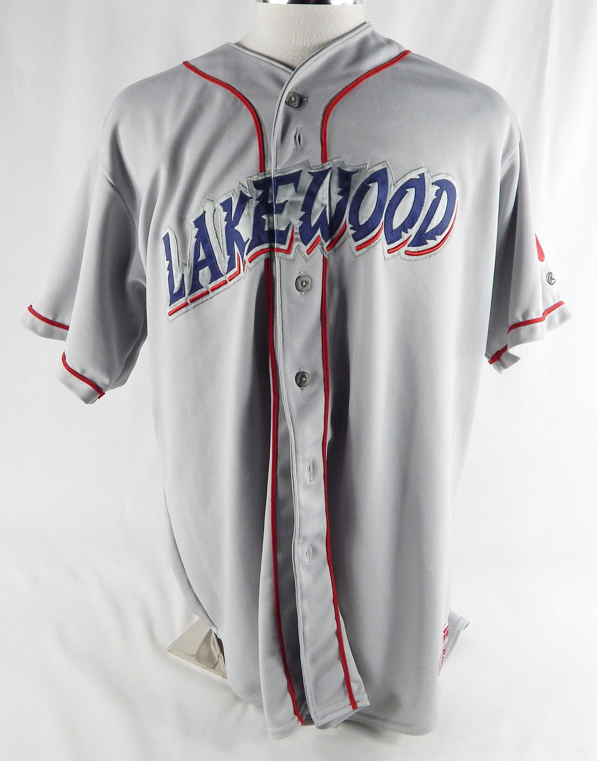 2010 Lakewood BlueClaws Mike McGuire #41 Game Used Signed Grey Jersey 52 768