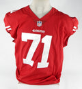 2016 San Francisco 49ers Erik Pears #71 Game Used Red Jersey 48 DP70753