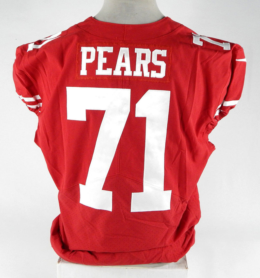 2016 San Francisco 49ers Erik Pears #71 Game Used Red Jersey 48 DP70753 Pic2