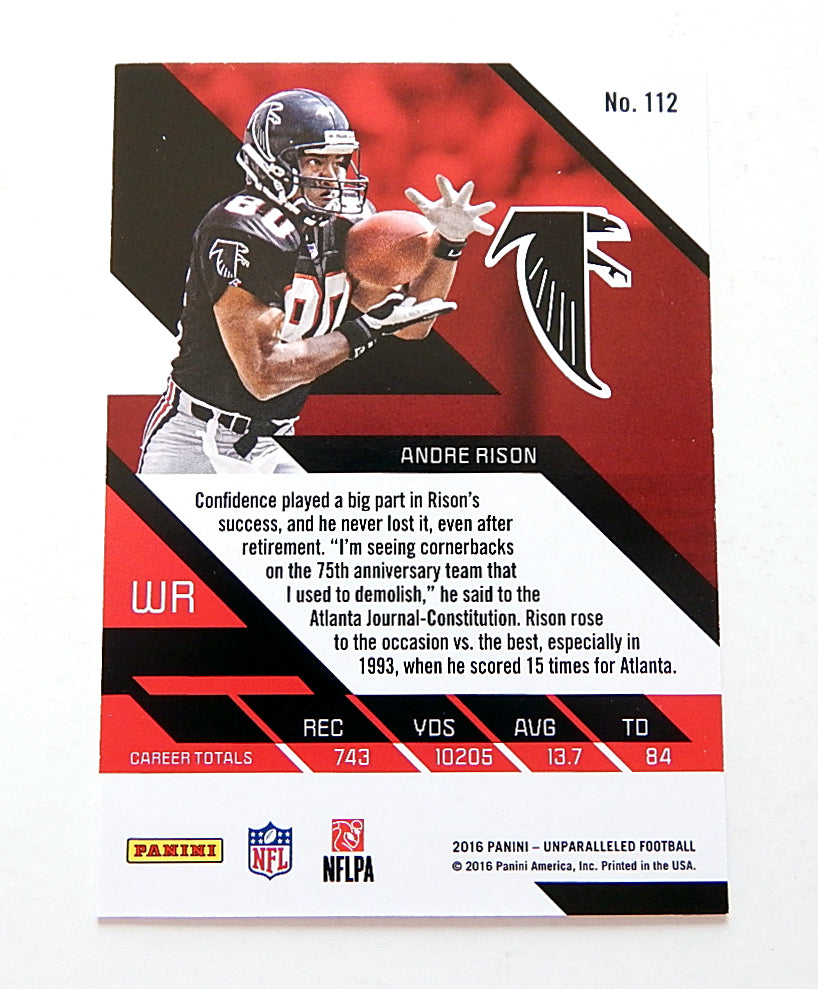 2016 Unparalleled Andre Rison # 9/25 Pic2