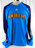 2009-10 New Orleans Hornets Peja Stojakovic #16 Game Used Blue Shooting Shirt 8