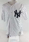 2019 New York Yankees Francisco Diaz #79 Game Used White Jersey ST Opening Day 8