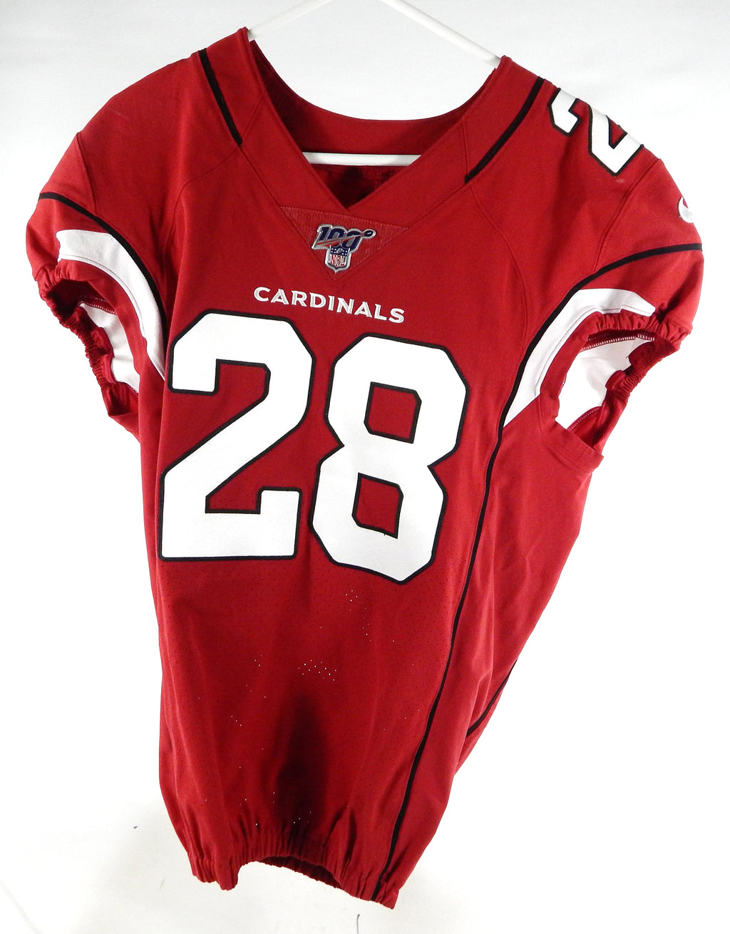 2019 Arizona Cardinals Deatrick Nichols #28 Game Used Red Jersey 100 Patch 40 09