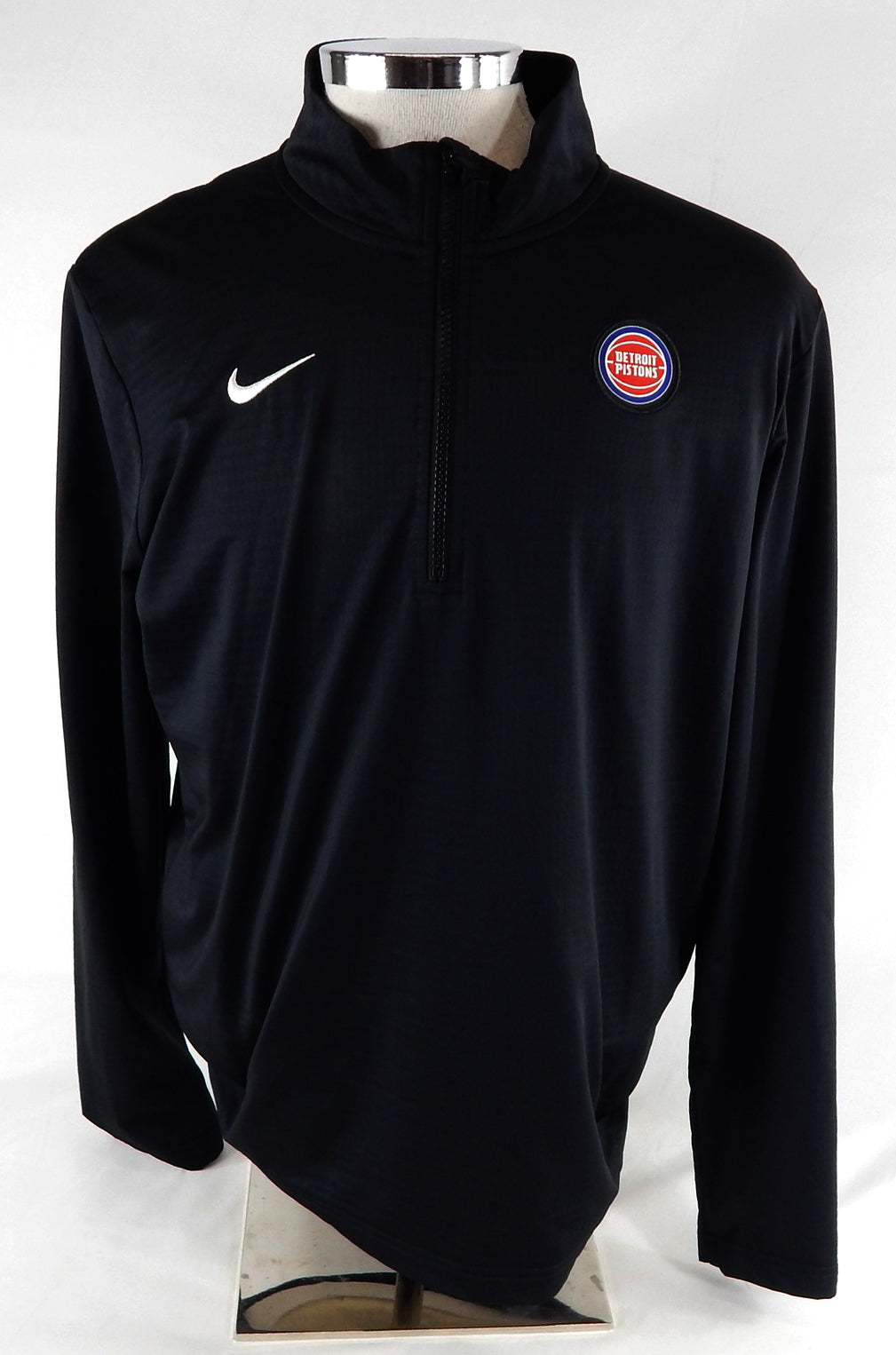 2024-25 Detroit Pistons Jaden Ivey #23 Game Used Black Quarter Zip Shirt L 241
