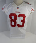 2014 San Francisco 49ers #83 Game Issued White jersey DP16490