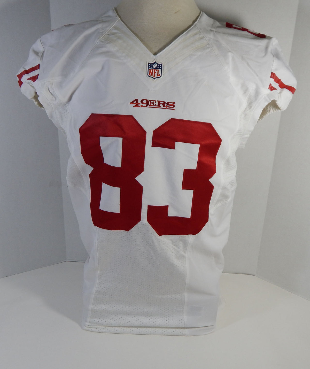 2014 San Francisco 49ers #83 Game Issued White jersey DP16490