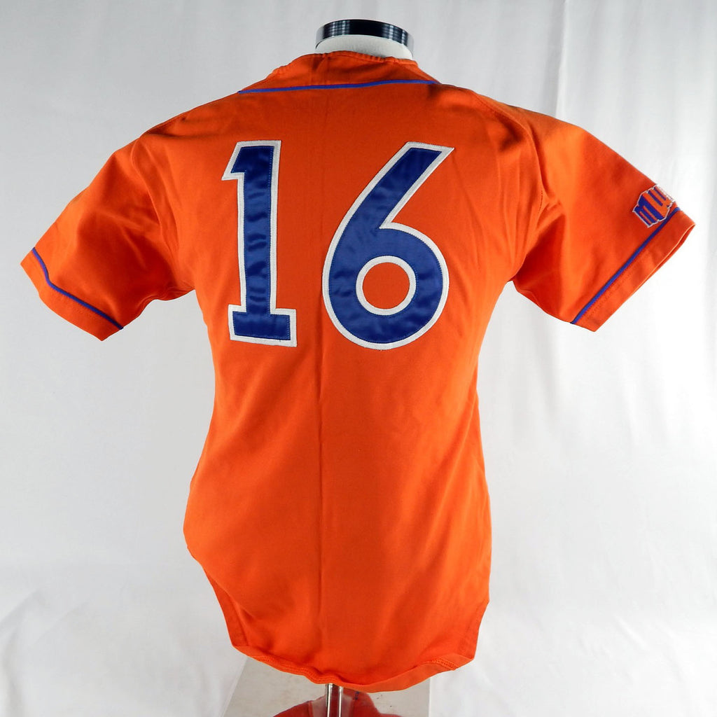2000s Boise State Broncos #16 Game Used Orange Jersey Softball M 980 Pic2