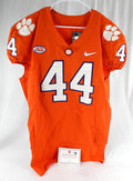 2017-22 Clemson Tigers #44 Game Issued Pos Used Orange Jersey Football NP Rem 1