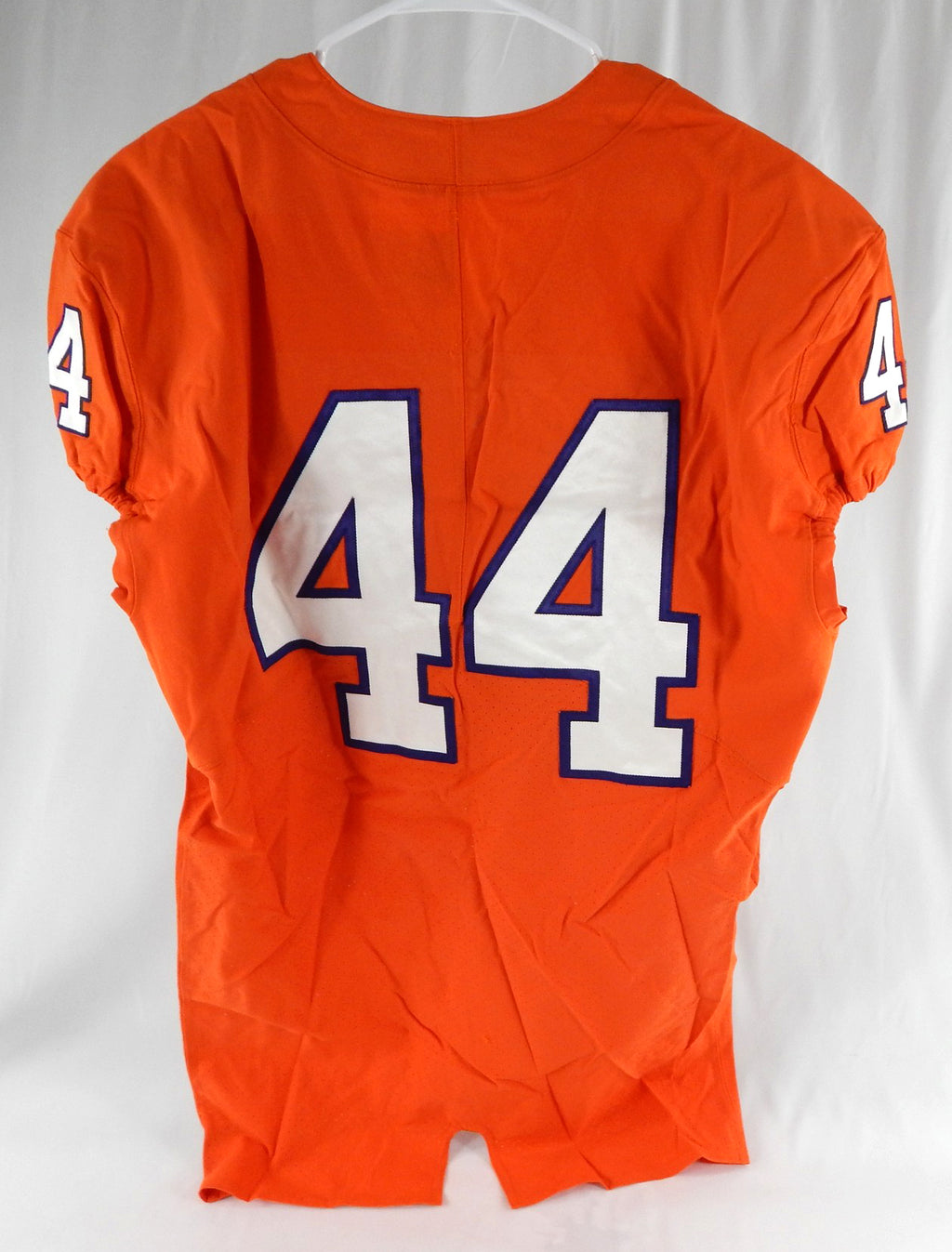 2017-22 Clemson Tigers #44 Game Issued Pos Used Orange Jersey Football NP Rem 1 Pic2