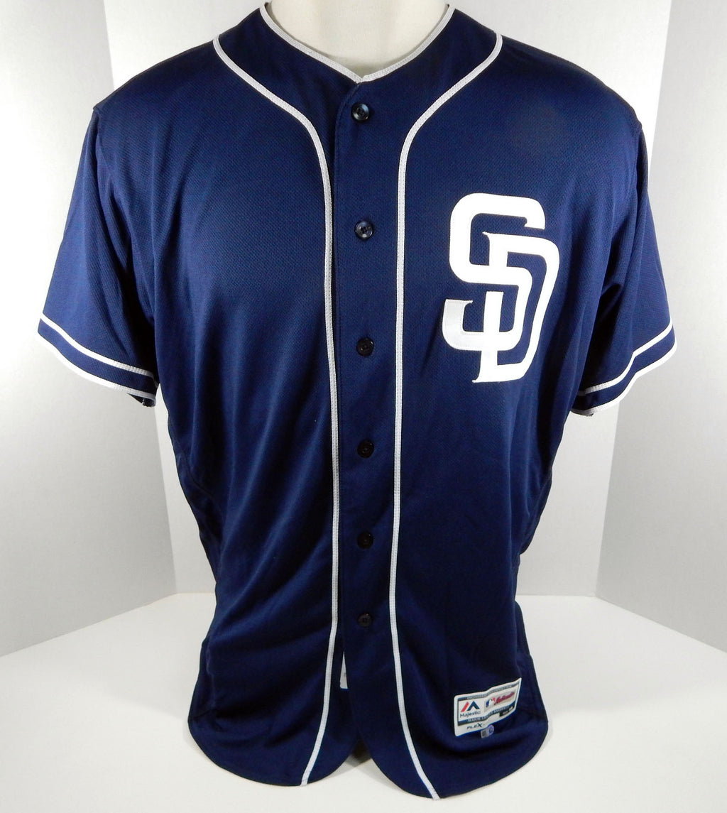 2017 San Diego Padres Jake Esch #47 Game Issued Navy Jersey JC095756 Pic2