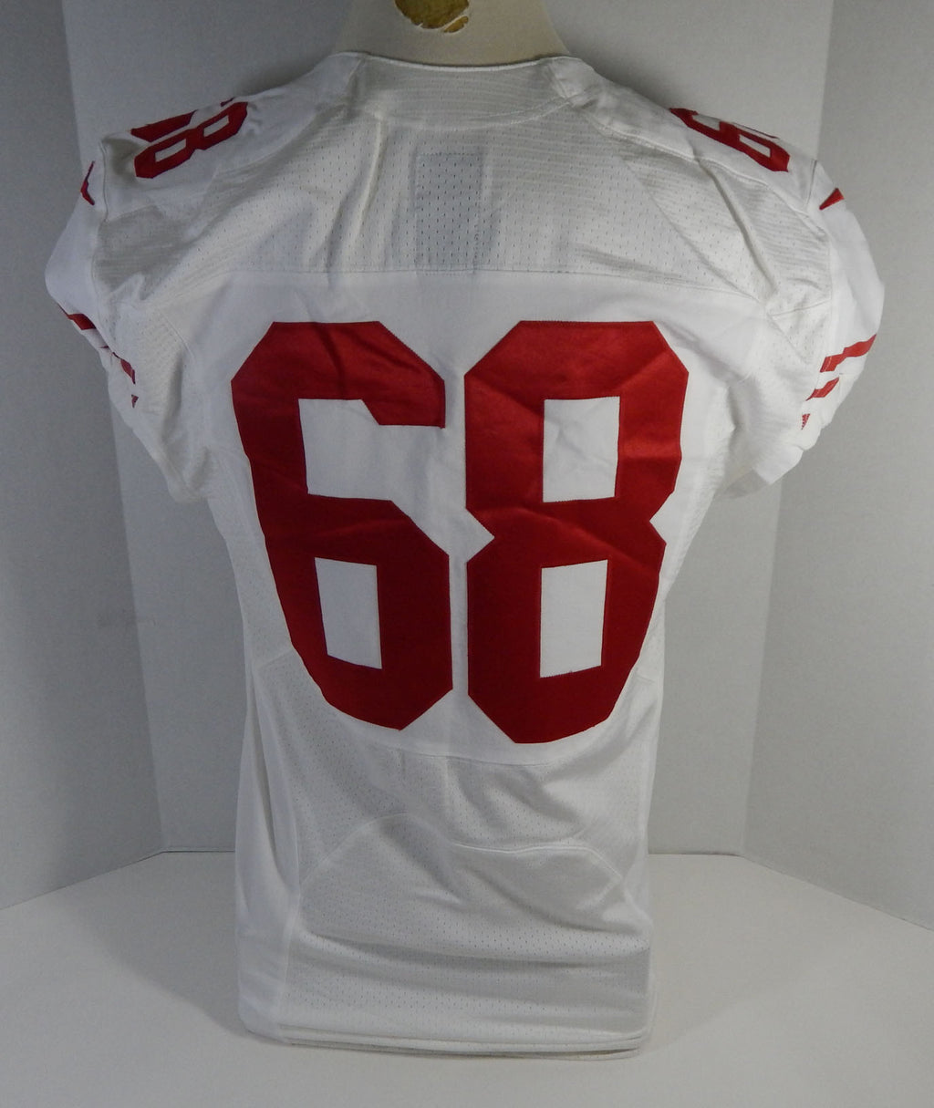 2014 San Francisco 49ers #68 Game Issued White Jersey DP16492 Pic2