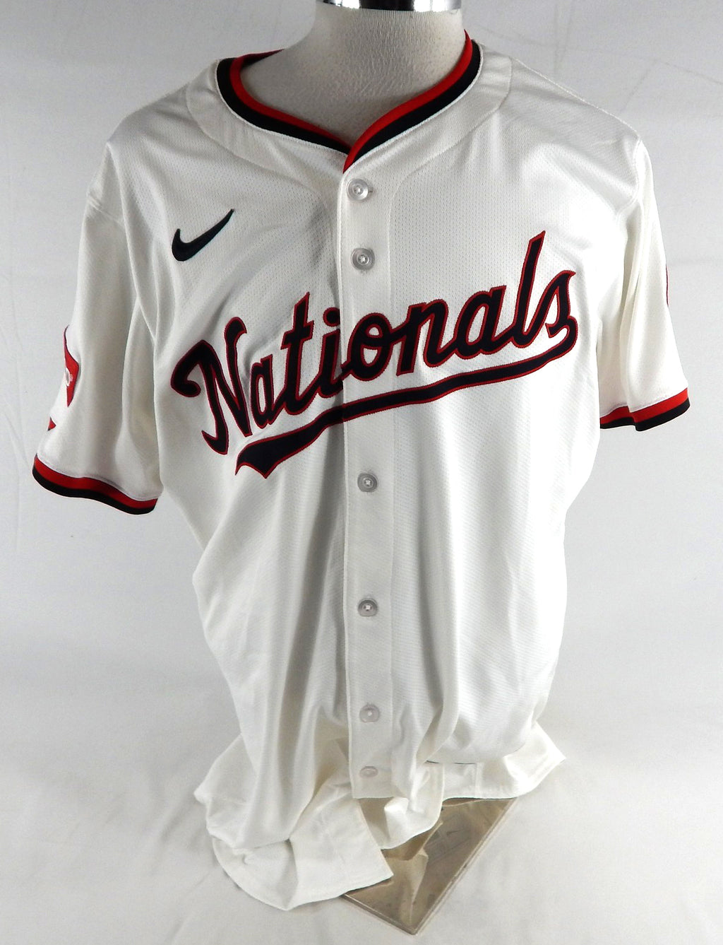 2025 Washington Nationals Michael Soroka #34 Game Issued Pos Used White Jersey 7