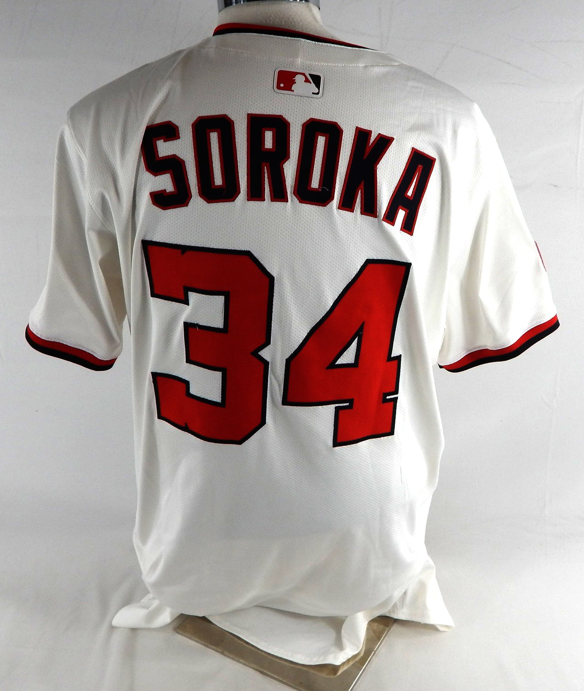 2025 Washington Nationals Michael Soroka #34 Game Issued Pos Used White Jersey 7 Pic2