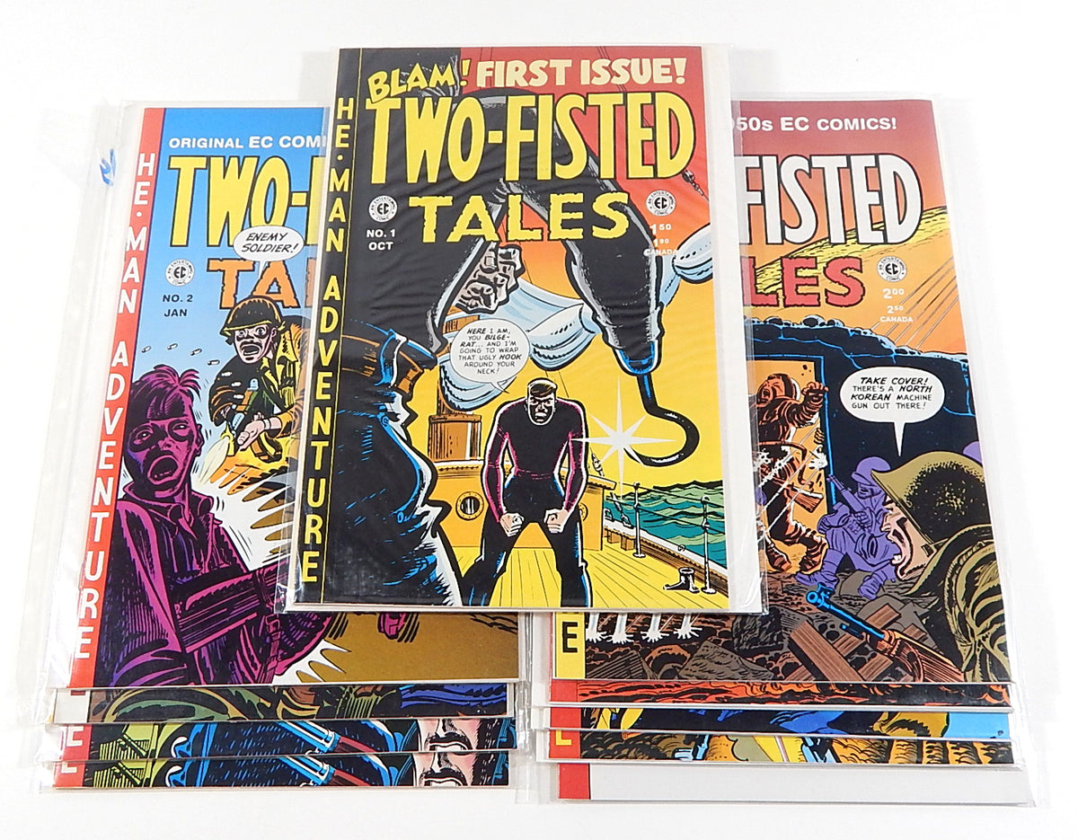 Two-Fisted Tales #1-9 EC Comics Reissues Lot 1992 Russ Cochran Harvey Kurtzman