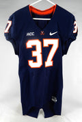 2013 Virginia Cavaliers #37 Game Used Navy Jersey NP Rem 40 155