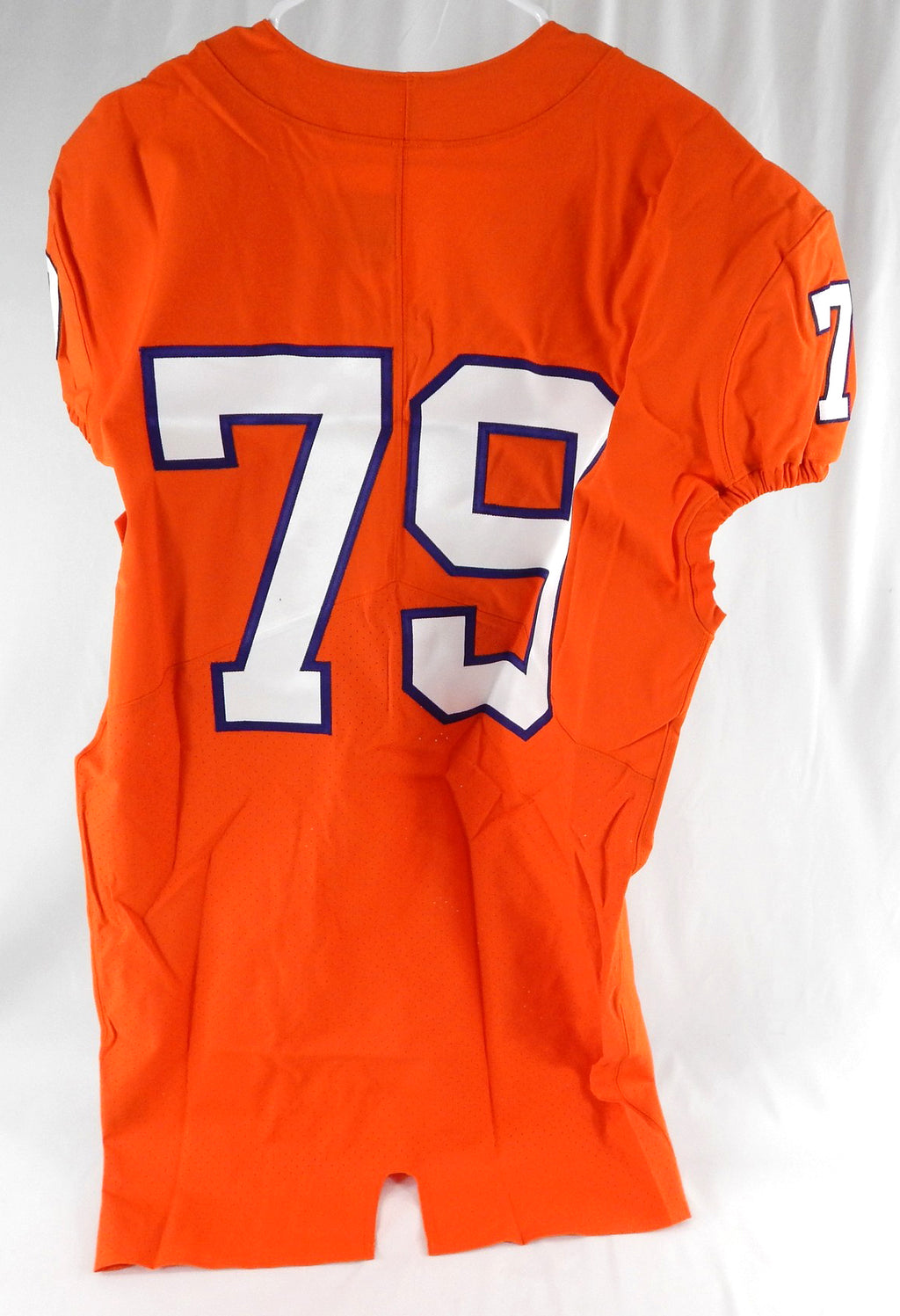 2017-22 Clemson Tigers #79 Game Issued Pos Used Orange Jersey Football NP Rem 3 Pic2