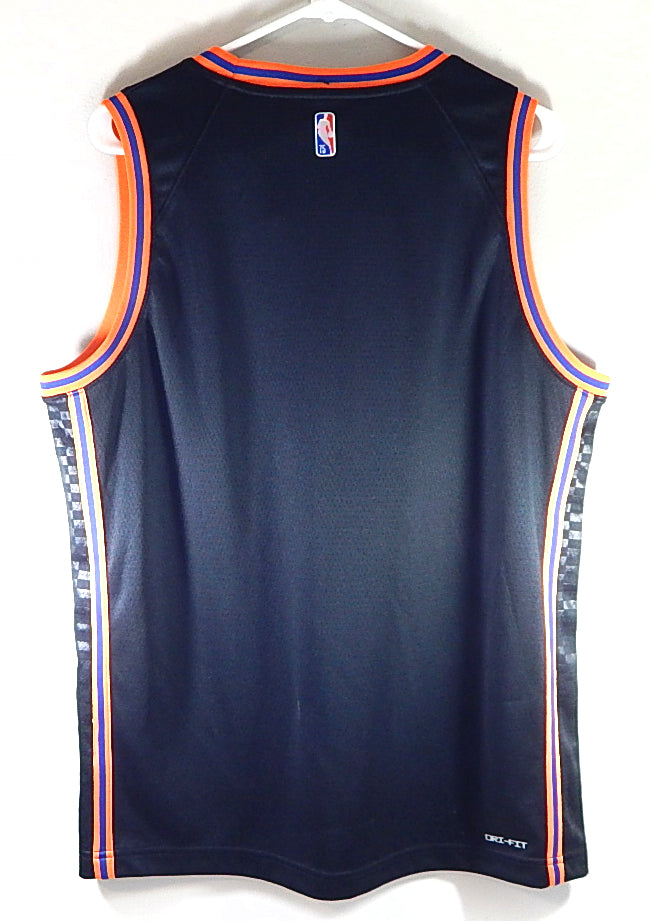 New York Knicks Blank Nike Swingman City Ed. Basketball Jersey Black Youth M Pic2