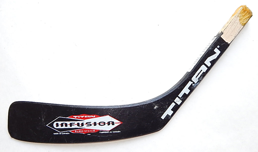 Ashlin Halfnight Game Used Hockey Stick Blade Titan Carolina Hurricanes B